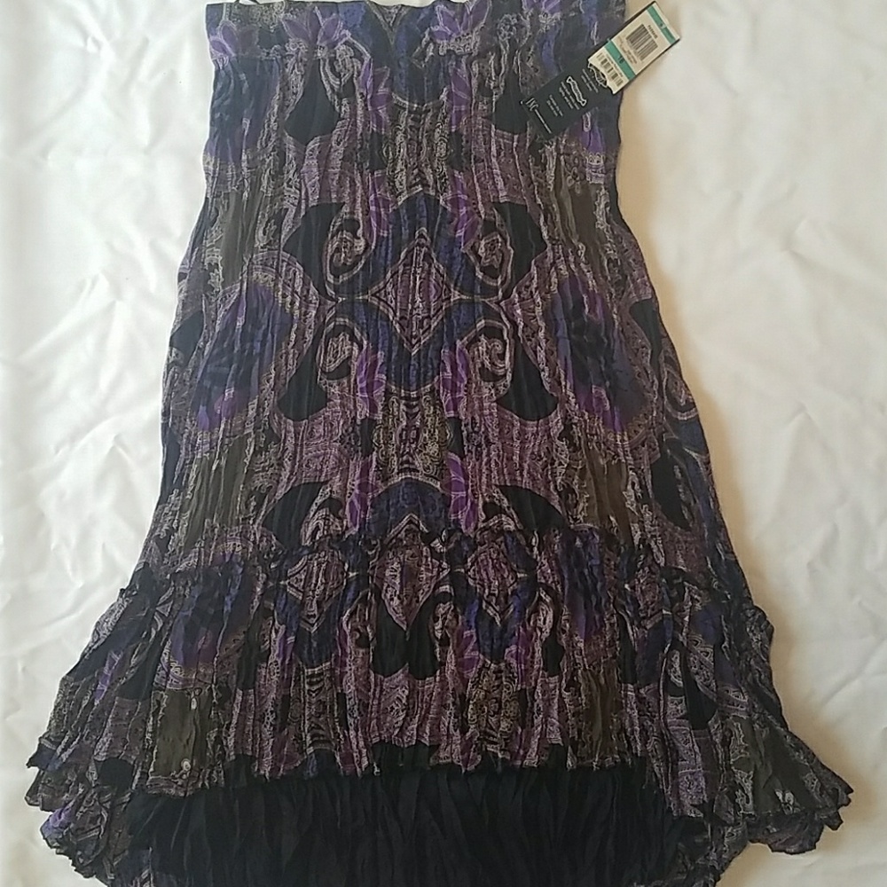 High low boho festival skirt